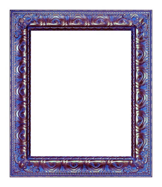 Antique Violet Frame Isolated White Background Vintage Style — Stock Photo, Image