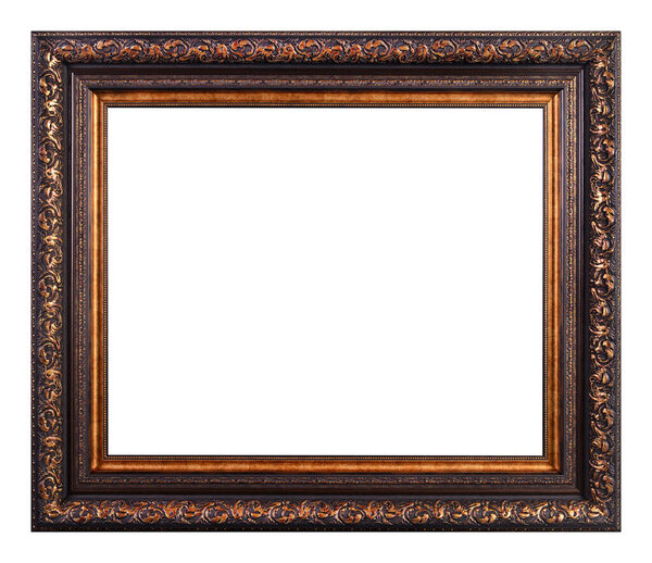 Antique frame isolated on the white background vintage style