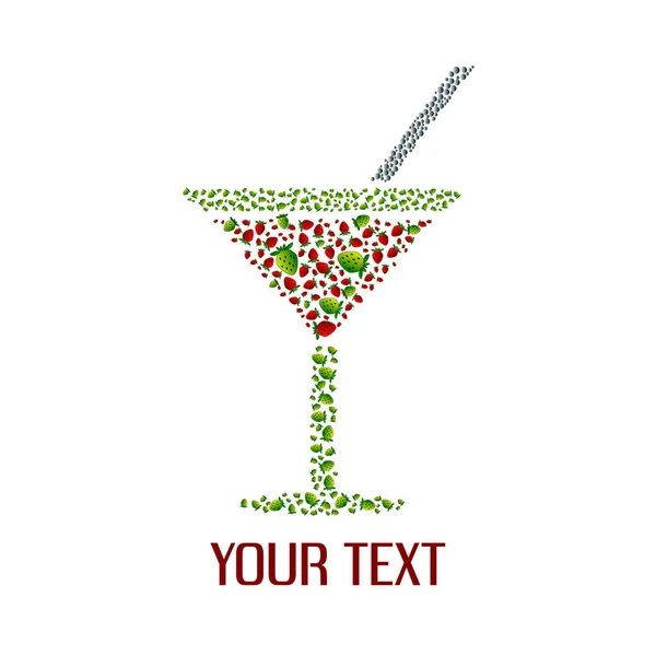 Vektör meyve kokteyli