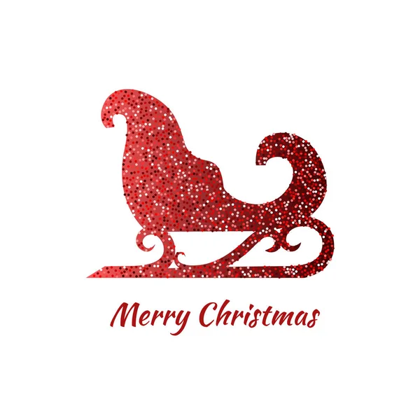 Noel Baba'nın kızağı Noel simgesi 