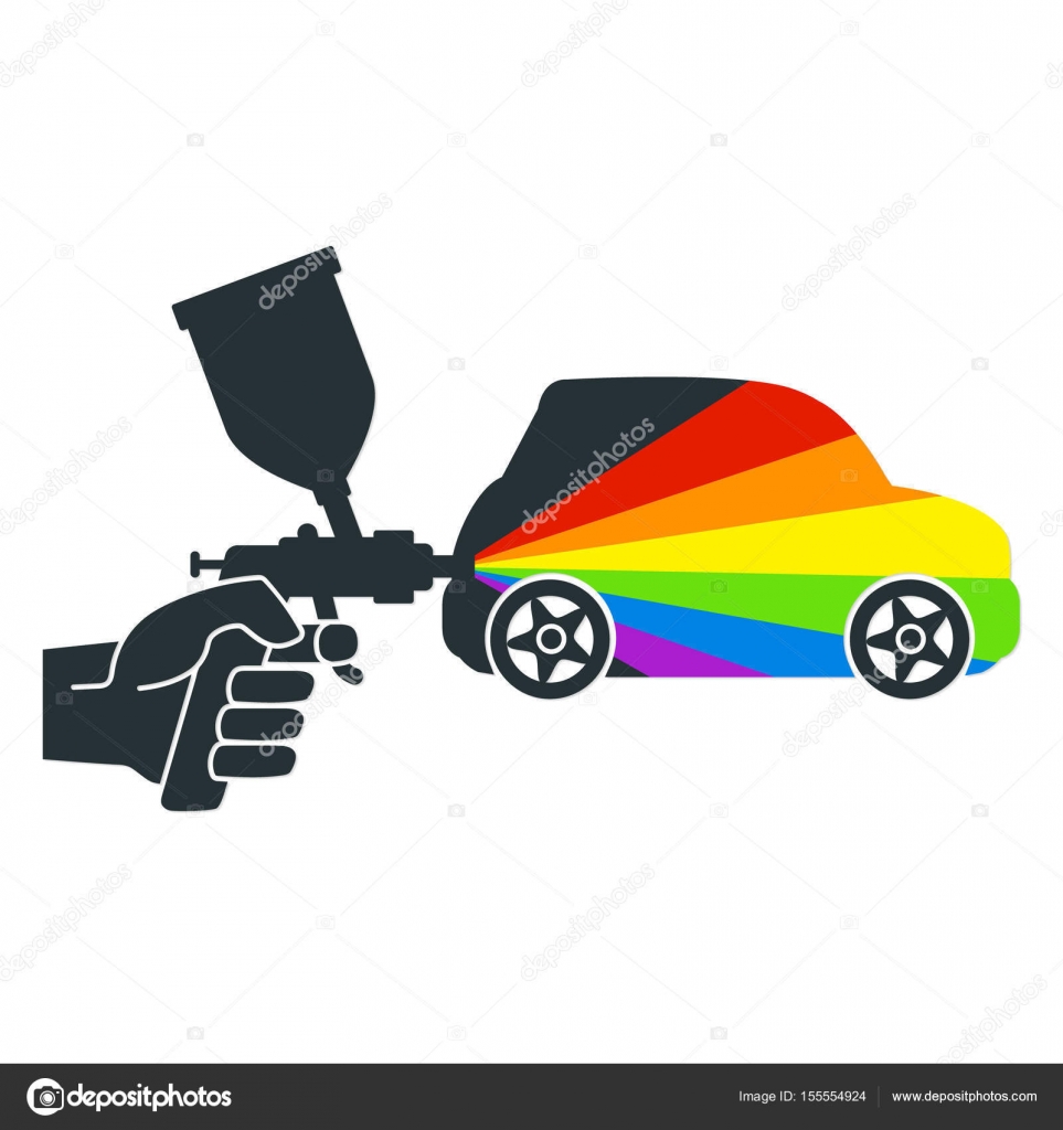 Car painting symbol — Stock Vector © john1279 155554924