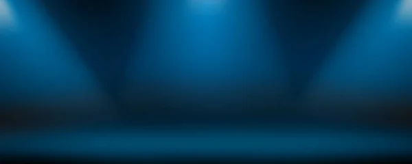 Sfondo blu scuro con luci della lampada . — Vettoriale Stock