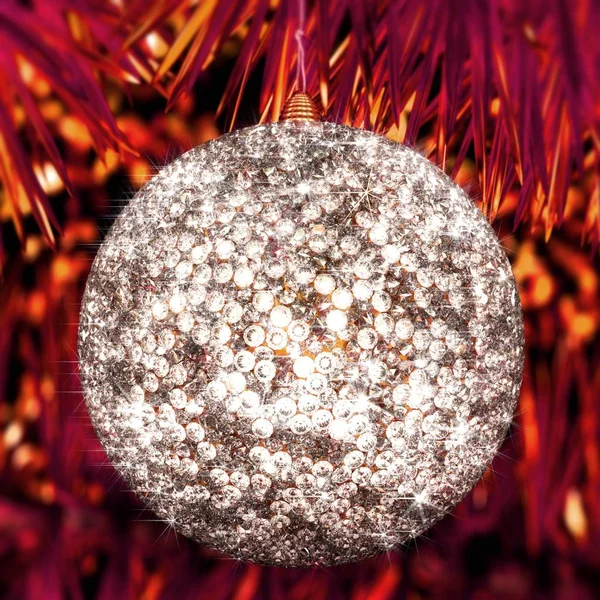 Рождественский бал из блестящих бриллиантов — стоковое фото