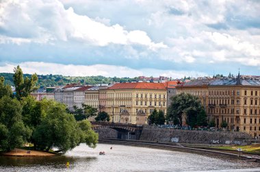 Çek Cumhuriyeti. Prag. Prag'da Vltava Nehri. 15 Haziran 2016.