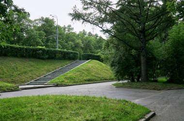 Rusya. Moskova. Vorobyovy kanlı Park.