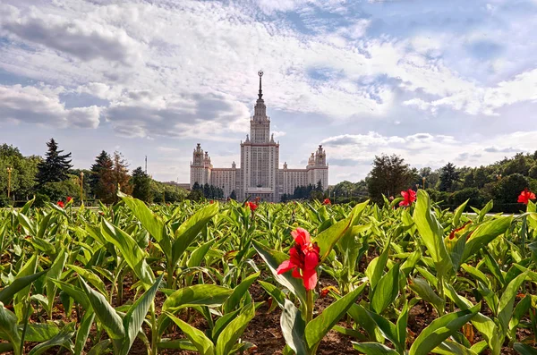 Russia Moscow Building Moscow State University Moscow Sparrow Hills — Stock Photo, Image