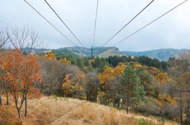 Rusya. Stavropol bölge. Kislovodsk. Füniküler Kislovodsk parkta.