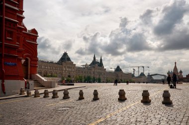 Rusya. Moskova. Moskova Kızıl meydanında bina Guma. 25 Mayıs 2017