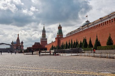 Rusya. Moskova. Kremlin, Moskova Kızıl meydanında. 25 Mayıs 2017