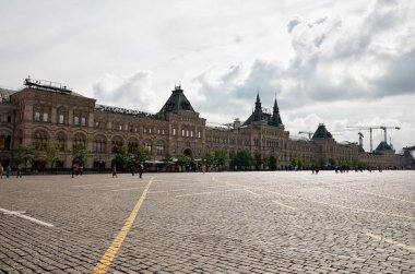 Rusya. Moskova. Moskova Kızıl meydanında bina Guma. 25 Mayıs 2017