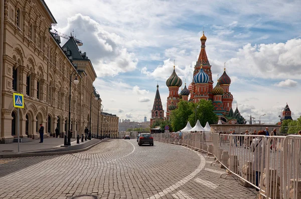 Россия Москве Санкт Петербург Собор Василия Блаженного Красной Площади Москве — стоковое фото