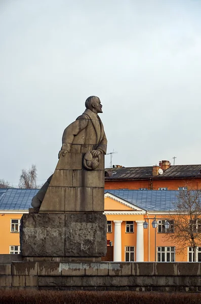 Carélie Petrozavodsk Monument Lénine Dans Ville Petrozavodsk Novembre 2017 — Photo