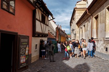 Çek Cumhuriyeti. Prag. Prague Castle. Golden Lane. 13 Haziran 2016