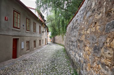 Çek Cumhuriyeti. Prag. Prag güzel ve dar sokakta. 13 Haziran 2016