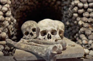 Çek Cumhuriyeti. Kutna Hora. Kafatası ve kemik şapelimiz Kutna Hora içinde. 14 Haziran 2016