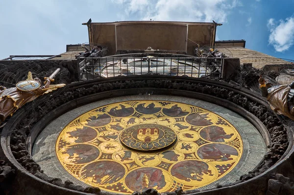 Tjeckien Prag Rådhuset Med Den Astronomiska Klockan Orloj Juni 2016 — Stockfoto