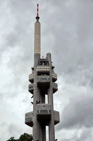 República Checa Praga Torre Televisão Zizkov Praga Junho 2016 — Fotografia de Stock