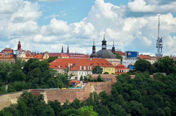 Tsjechische Republiek Praag Uitzicht Vanaf Visegrad Huizen Van Praag Juni — Stockfoto