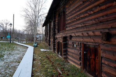 Rusya. Karelya. Petrozavodsk. Sheltozero Veps Etnografya Müzesi R. s. Lonin sonra adında. 15 Kasım 2017