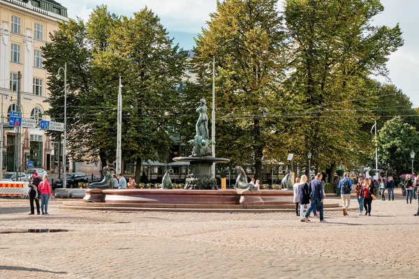 フィンランドだ ヘルシンキ ヘルシンキの家や通り 都会の秋の風景 2018年9月16日 — ストック写真