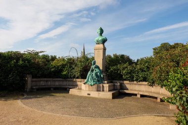 Danimarka. Kopenhag 'da. Kopenhag 'da heykel kompozisyonu. 19 Eylül 2018