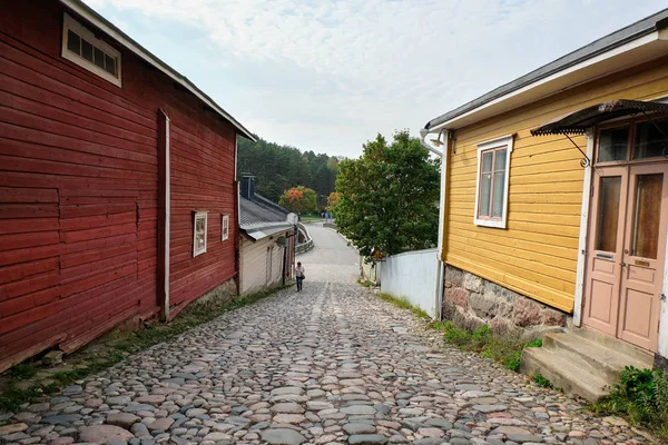 Finland Porvoo Houses Streets Porvoo City Autumn Landscape September 2018 — Stock Photo, Image