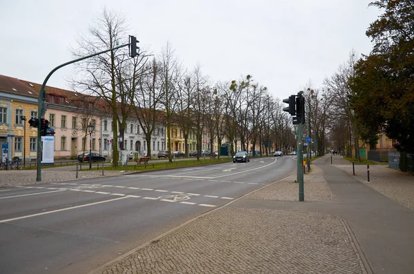 Niemcy Potsdam Domy Ulice Poczdamu Cityscape Lutego 2018 — Zdjęcie stockowe