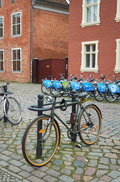 Alemanha Potsdam Bicicleta Bairro Golladnsky Cidade Potsdam Fevereiro 2018 — Fotografia de Stock