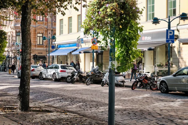 Finland Helsinki Houses Streets Helsinki Urban Autumn Landscape September 2018 — Stock Photo, Image