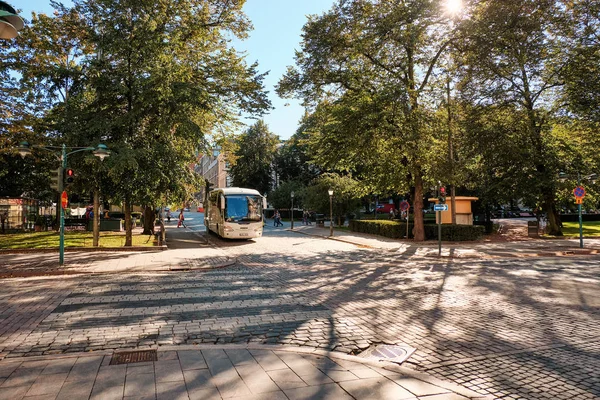 フィンランドだ ヘルシンキ ヘルシンキの家や通り 都会の秋の風景 2018年9月16日 — ストック写真