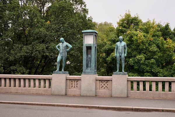 Norvegia Oslo Parco Delle Sculture Vigeland Parte Grande Parco Frogner — Foto Stock