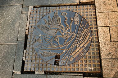 Finlandiya. Helsinki. Helsinki 'de lağım çukuru. 16 Eylül 2018