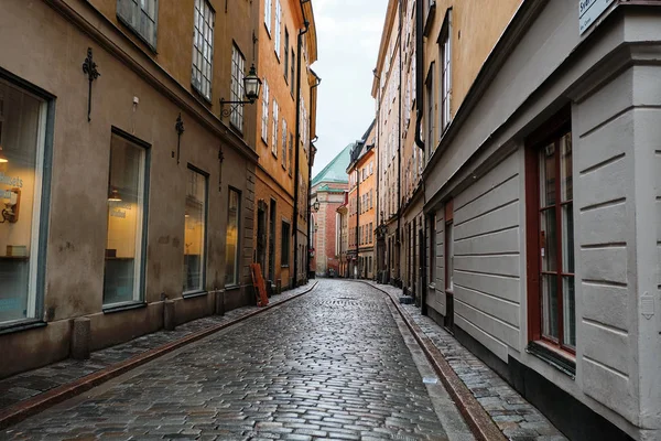 Suecia Estocolmo Casas Calles Estocolmo Paisaje Urbano Otoño Septiembre 2018 — Foto de Stock