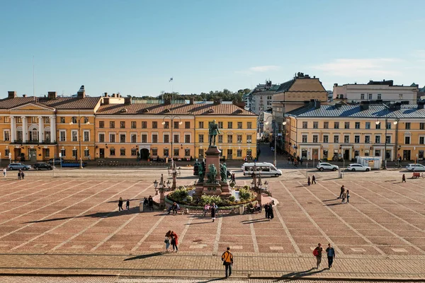 Finsko Helsinky Senátní Náměstí Helsinkách Září 2018 — Stock fotografie