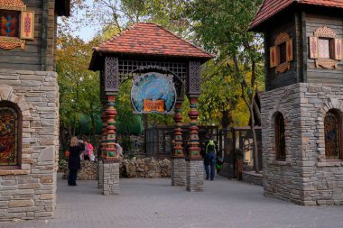 - Rusya. Kamensk-Shakhtinsky Rostov bölgesi. Eski köy. Manzara parkının bölgesi 