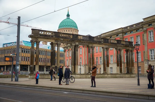 Niemcy Potsdam Domy Ulice Poczdamu Cityscape Lutego 2018 — Zdjęcie stockowe