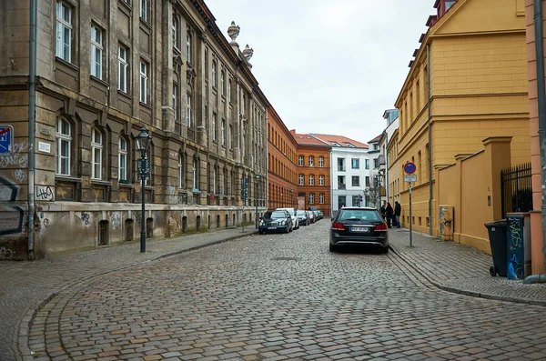 Németország Potsdam Potsdam Lakóházak Utcák Városkép Február 2018 — Stock Fotó