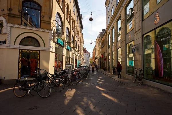 Dinamarca Copenhague Casas Calles Copenhague Ciudad Otoño Paisaje Septiembre 2018 — Foto de Stock