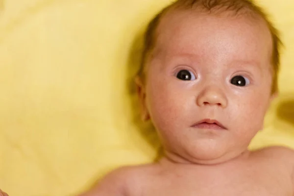 Ritratto di adorabile sorridente neonato — Foto Stock