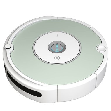 Robot vacuum cleaner on a white background. Isolate.