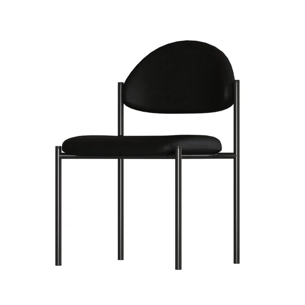 The office chair is black on a white background. Isolate. — 图库照片