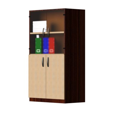Office closet on a white background. Isolate.