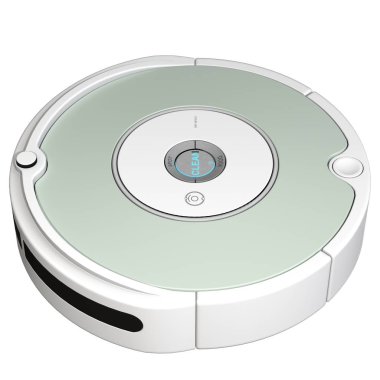 Robot vacuum cleaner on a white background. Isolate.