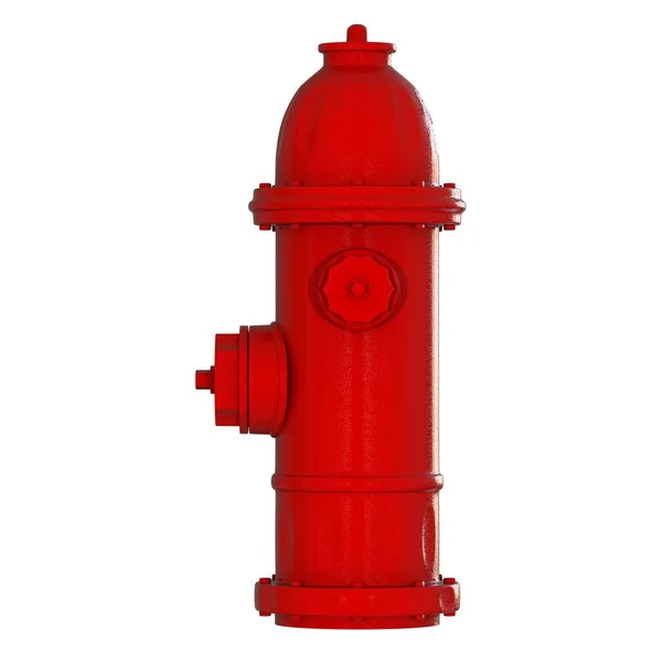 Red fire hydrant on a white background. Isolate. — Stock Photo, Image