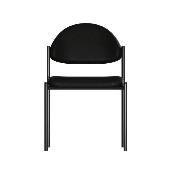 The office chair is black on a white background. Isolate. — 图库照片