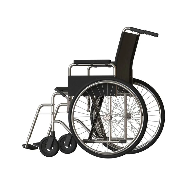 Wheelchair on a white background. Isolate. 3D rendering of excellent quality in high resolution. It can be enlarged and used as a background or texture — Stock Photo, Image