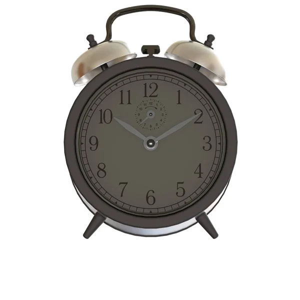 Alarm clock on a white background. Isolate. — Stok fotoğraf