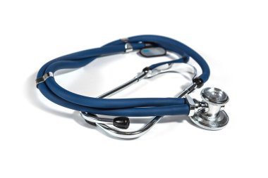 Mavi stetoskop kesmek