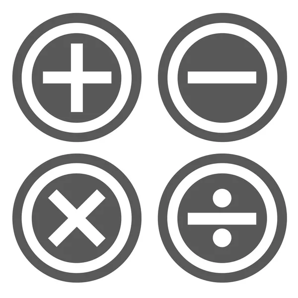 Calculadora icono conjunto vector simple — Archivo Imágenes Vectoriales