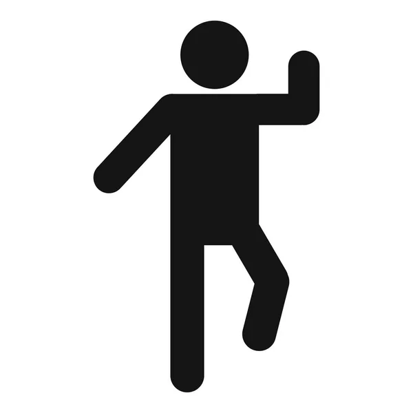 Stick figure stickman ikona piktogram proste wektor — Wektor stockowy